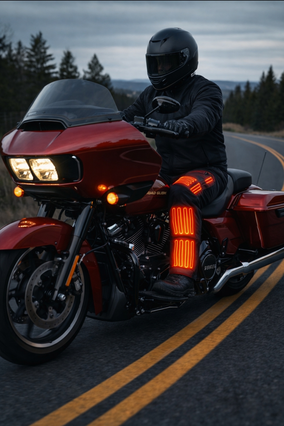 Cover image featuring a classic black leather motorcycle helmet, highlighting premium riding protection to pair with heated motorcycle gear